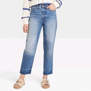 NWT Womens Super High Rise Vintage Straight Jeans Size 10 Short-Universal Thread